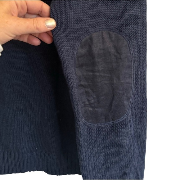 J.McLaughlin Navy Cotton & Linen Sweater, Size M - Picture 3 of 6